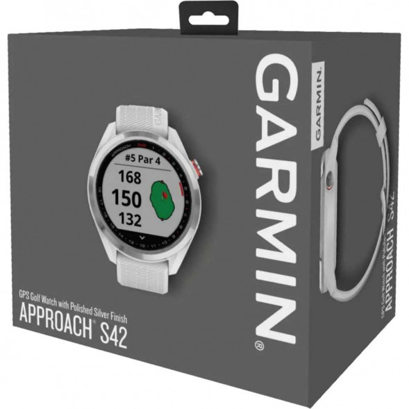 Умные часы для гольфа Garmin Approach S42, белый 010-02572-01 в Архангельске