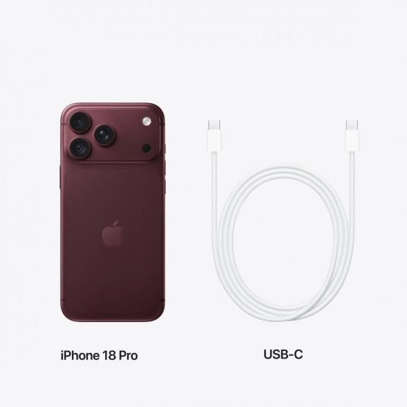 Смартфон Apple iPhone 18 Pro 512GB (SIM + eSIM), Burgundy в Архангельске