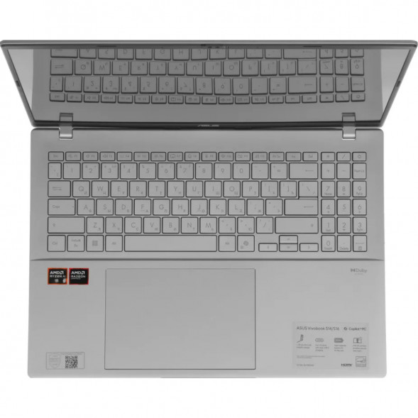 Ноутбук ASUS VivoBook S16 M3607KA-SH131 (16&amp;quot;, OLED, AMD Ryzen AI 5 330 2ГГц, 4 ядра, 16ГБ DDR5, 512ГБ SSD, AMD Radeon 820M, без ОС), серебристый в Архангельске