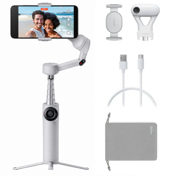 Стабилизатор Insta360 Flow 2 AI Tracker Bundle, Stone Gray в Архангельске