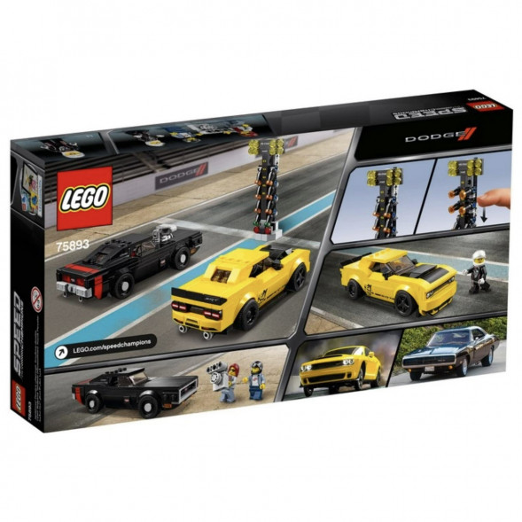 Конструктор LEGO Speed Champions 75893 2018 Dodge Challenger SRT Demon и 1970 Dodge Charger R/T в Архангельске