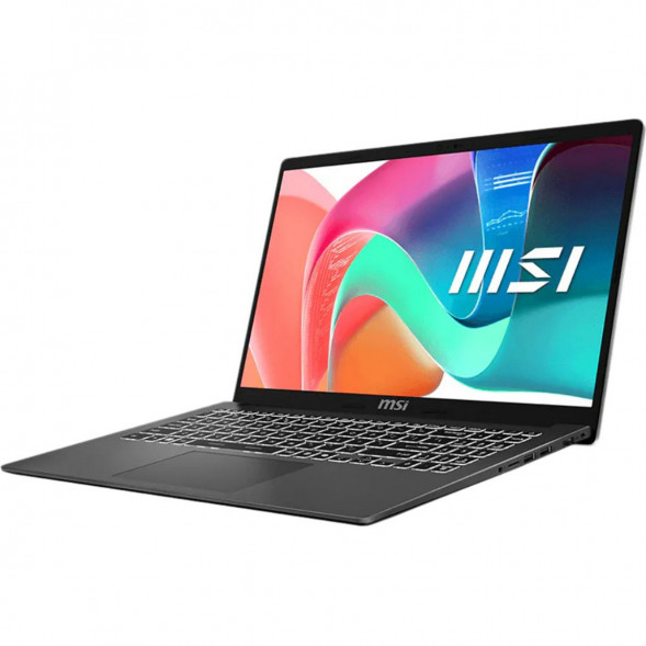 Ноутбук MSI Modern 15 F1MXG-1281RU (15.6&amp;quot;, IPS, Intel Core 5 120U, 10 ядер, 16 ГБ DDR5, SSD 512 ГБ, Intel Iris Xe Graphics, Windows 11), чёрный в Архангельске