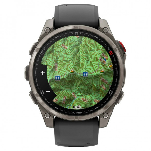 Умные часы Garmin Fenix 8 PRO, 51 мм, AMOLED, Sapphire, Titanium with Graphite/Black Silicone Band 010-03199-10 в Архангельске