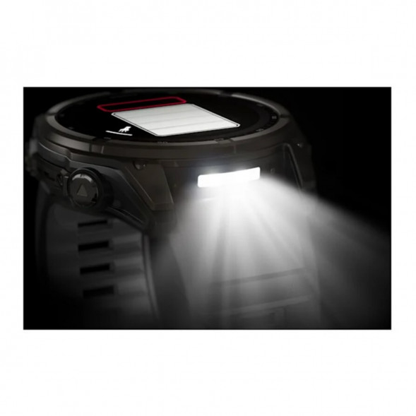 Умные часы Garmin Fenix 8, 51 мм, Solar, Sapphire Carbon Gray DLC Titanium with Black/Pebble Gray Silicone 010-02907-10 в Архангельске
