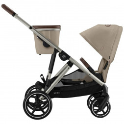 Детская коляска Cybex Gazelle S TPE Almond Beige с корзиной и дождевиком