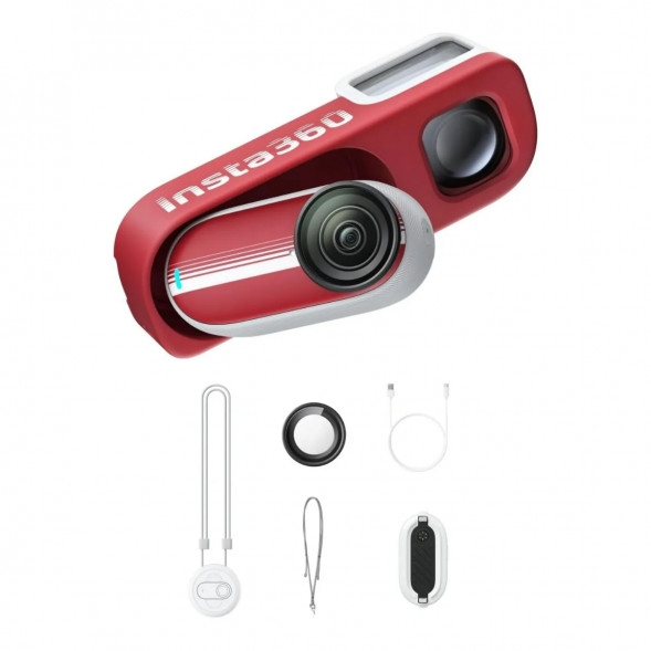 Экшн-камера Insta360 Go 3S Retro Bundle Special Edition 64ГБ, Red в Архангельске
