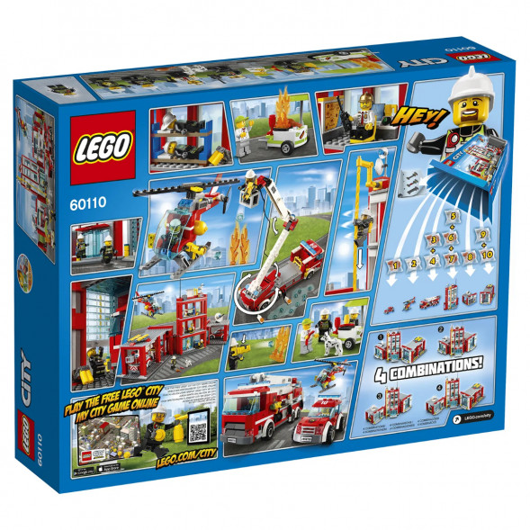 Конструктор LEGO City 60110 Пожарная часть в Архангельске