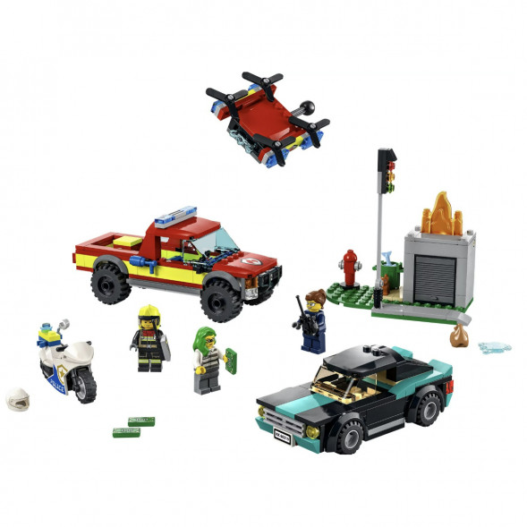 Конструктор LEGO City Fire 60319 Пожарная бригада и полицейская погоня в Архангельске