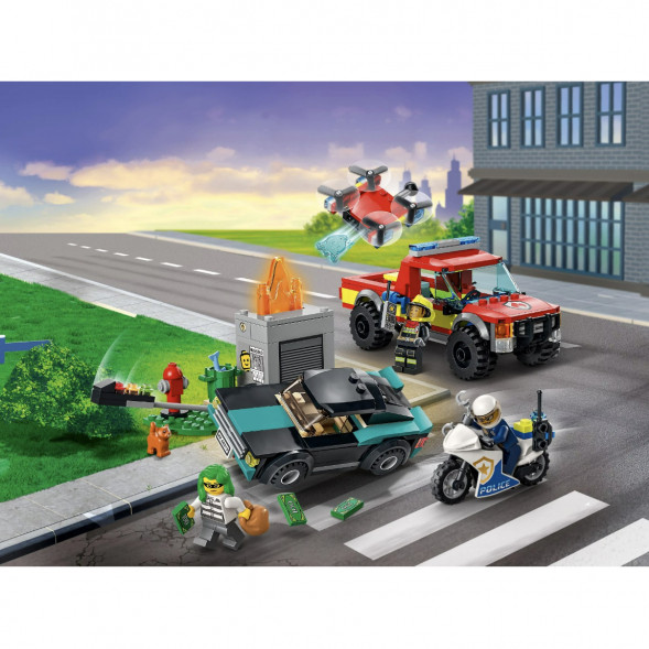 Конструктор LEGO City Fire 60319 Пожарная бригада и полицейская погоня в Архангельске